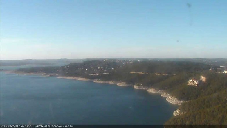 Lake Travis webcam, January 6, 2022 4:00 PM CT