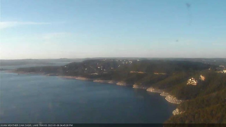 Lake Travis webcam, January 6, 2022 4:45 PM CT