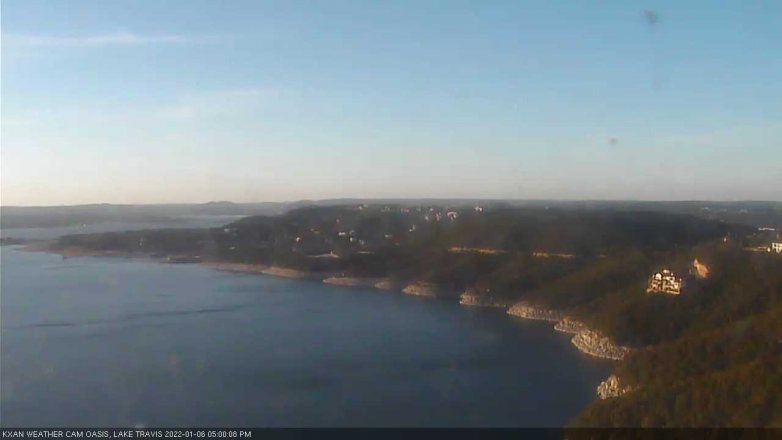 Lake Travis webcam, January 6, 2022 5:00 PM CT