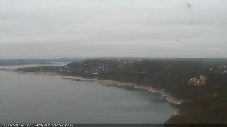 Lake Travis webcam, January 7, 2022 10:00 AM CT