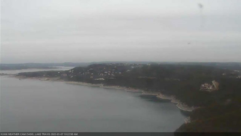 Lake Travis webcam, January 7, 2022 10:25 AM CT