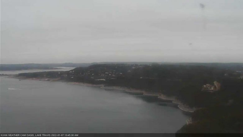 Lake Travis webcam, January 7, 2022 10:45 AM CT