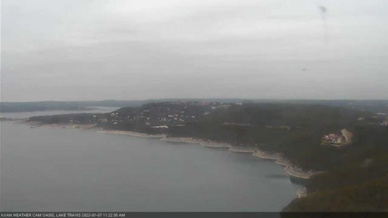 Lake Travis webcam, January 7, 2022 11:25 AM CT