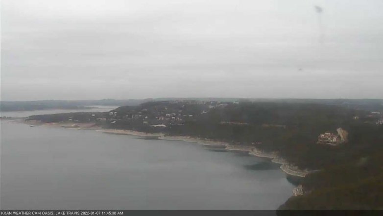 Lake Travis webcam, January 7, 2022 11:45 AM CT