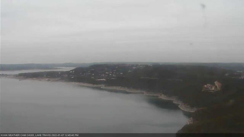 Lake Travis webcam, January 7, 2022 12:45 PM CT