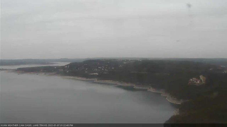 Lake Travis webcam, January 7, 2022 1:25 PM CT