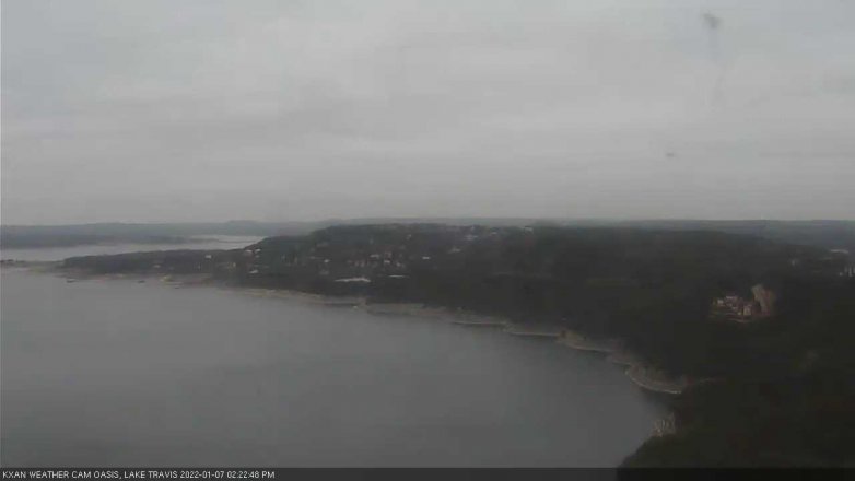 Lake Travis webcam, January 7, 2022 2:25 PM CT