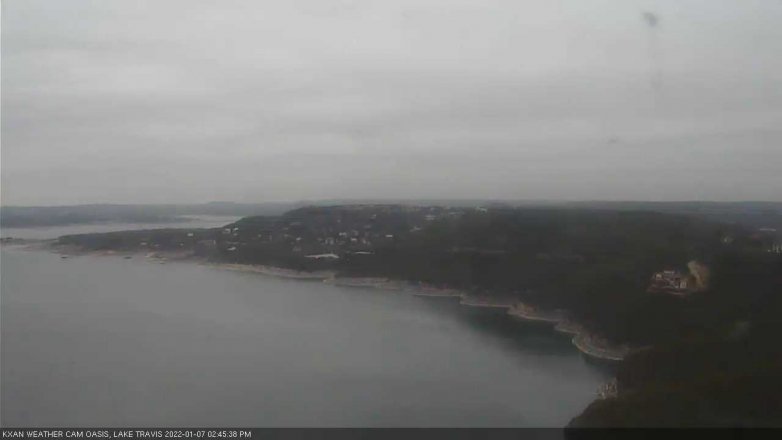 Lake Travis webcam, January 7, 2022 2:45 PM CT