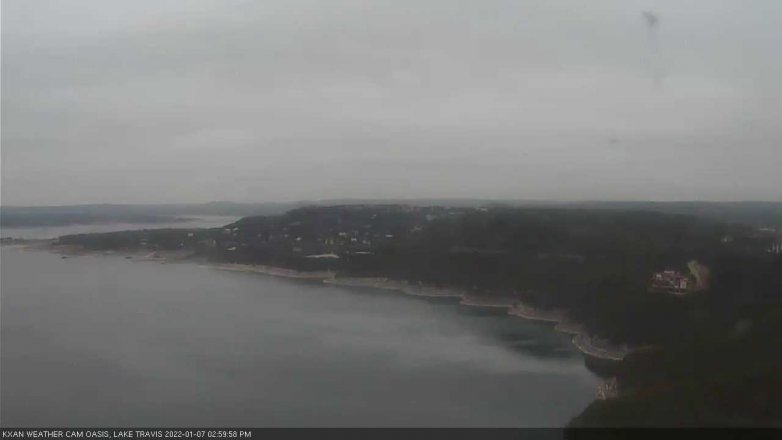 Lake Travis webcam, January 7, 2022 3:00 PM CT