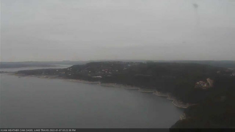 Lake Travis webcam, January 7, 2022 3:25 PM CT