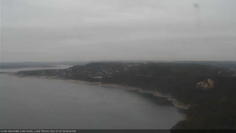 Lake Travis webcam, January 7, 2022 3:45 PM CT