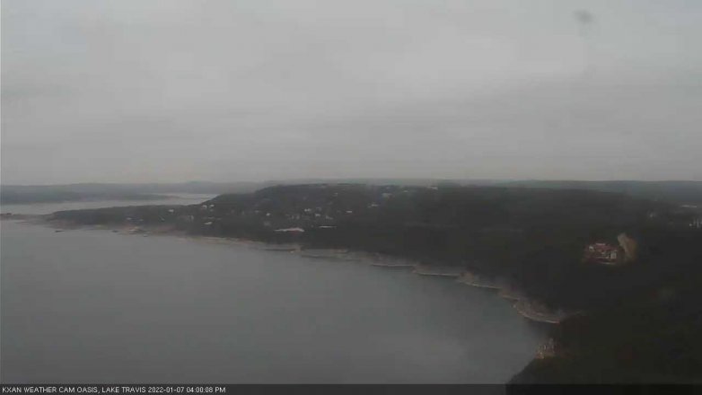 Lake Travis webcam, January 7, 2022 4:00 PM CT