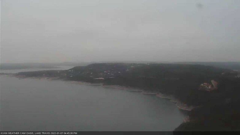 Lake Travis webcam, January 7, 2022 4:45 PM CT