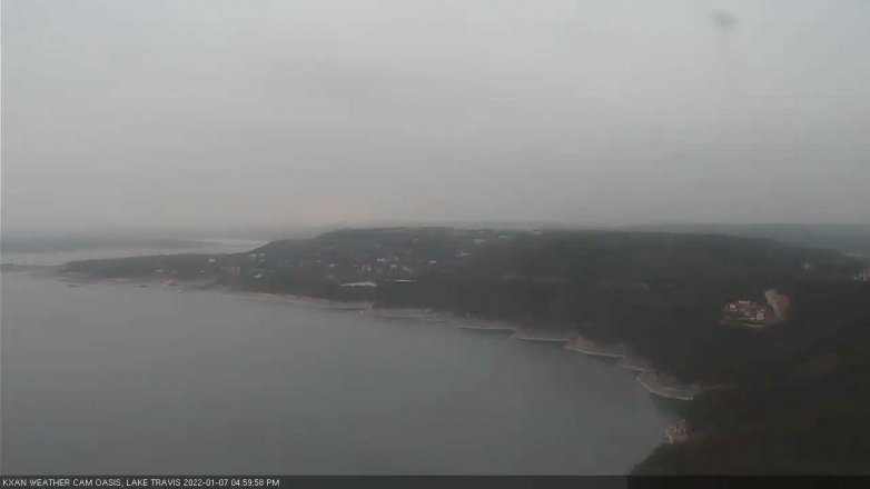 Lake Travis webcam, January 7, 2022 5:00 PM CT