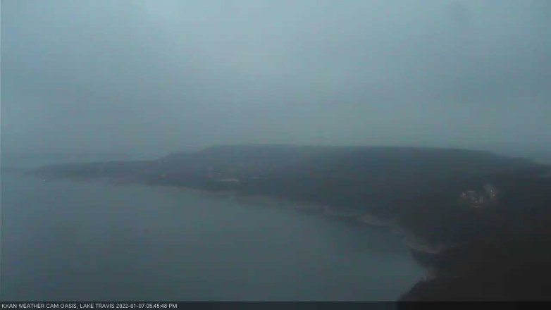 Lake Travis webcam, January 7, 2022 5:45 PM CT