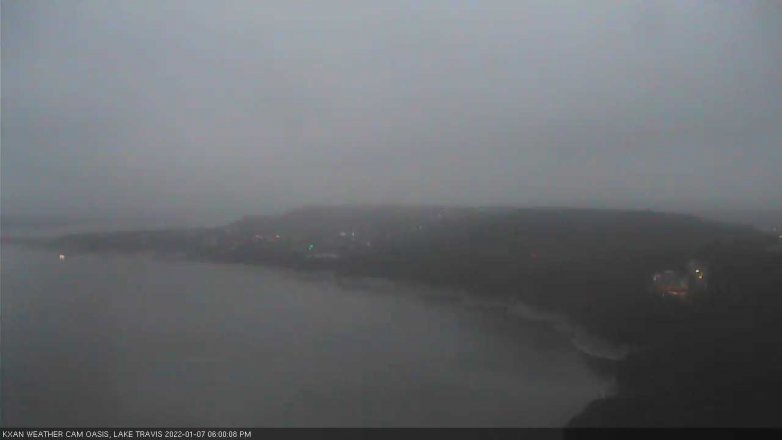 Lake Travis webcam, January 7, 2022 6:00 PM CT