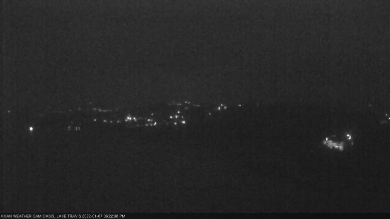 Lake Travis webcam, January 7, 2022 6:25 PM CT