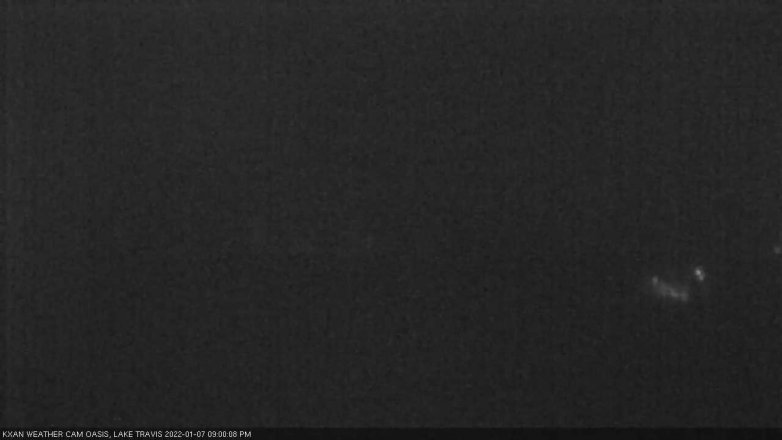 Lake Travis webcam, January 7, 2022 9:00 PM CT