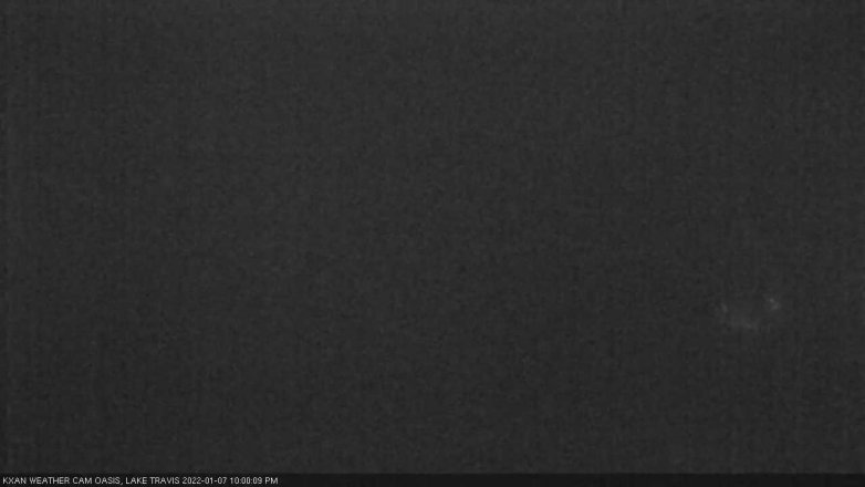 Lake Travis webcam, January 7, 2022 10:00 PM CT