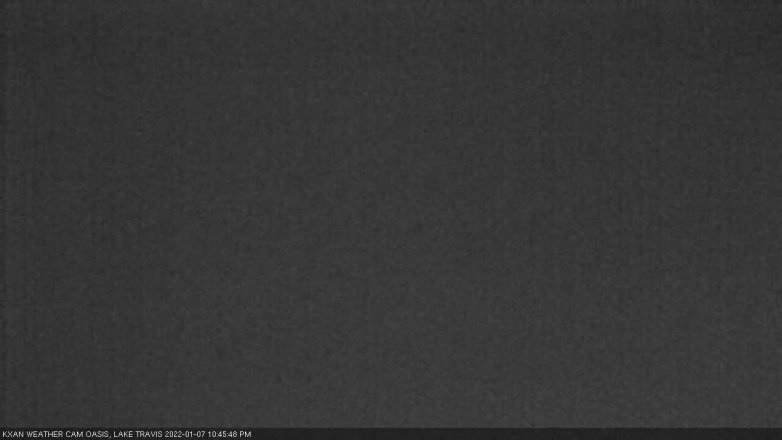 Lake Travis webcam, January 7, 2022 10:45 PM CT