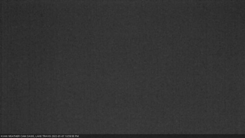 Lake Travis webcam, January 7, 2022 11:00 PM CT
