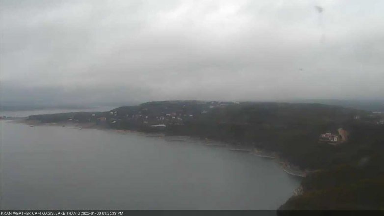 Lake Travis webcam, January 8, 2022 1:25 PM CT