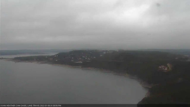 Lake Travis webcam, January 8, 2022 2:00 PM CT