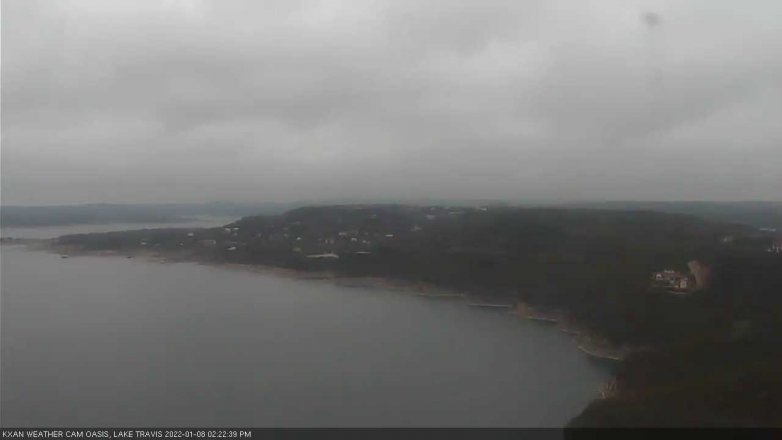 Lake Travis webcam, January 8, 2022 2:25 PM CT