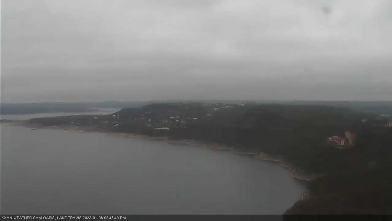 Lake Travis webcam, January 8, 2022 2:45 PM CT