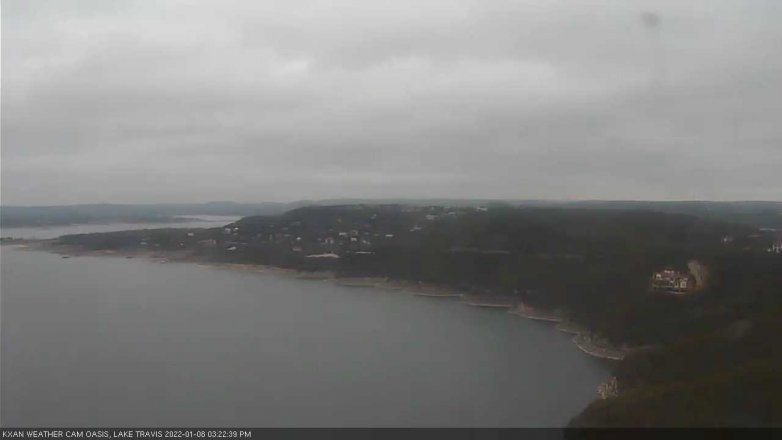 Lake Travis webcam, January 8, 2022 3:25 PM CT