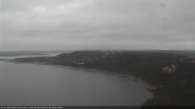 Lake Travis webcam, January 8, 2022 3:45 PM CT
