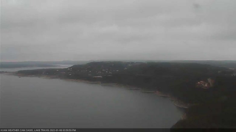 Lake Travis webcam, January 8, 2022 4:00 PM CT