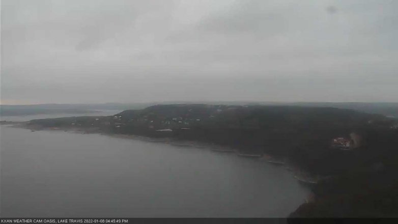 Lake Travis webcam, January 8, 2022 4:45 PM CT