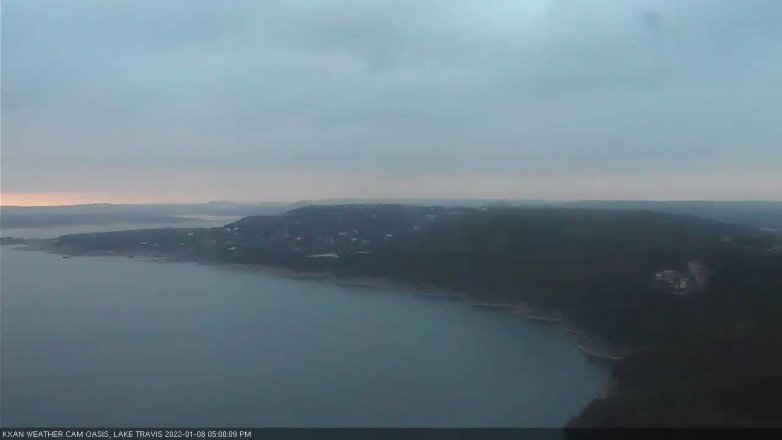Lake Travis webcam, January 8, 2022 5:00 PM CT