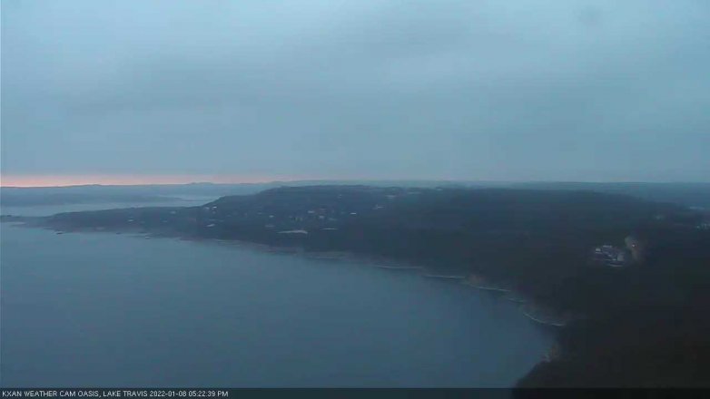 Lake Travis webcam, January 8, 2022 5:25 PM CT