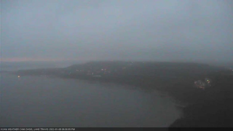 Lake Travis webcam, January 8, 2022 6:00 PM CT