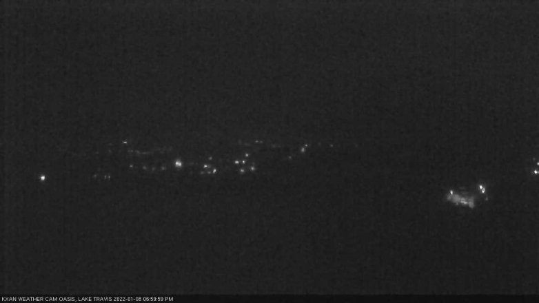 Lake Travis webcam, January 8, 2022 7:00 PM CT