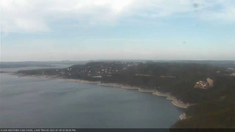 Lake Travis webcam, January 9, 2022 2:00 PM CT