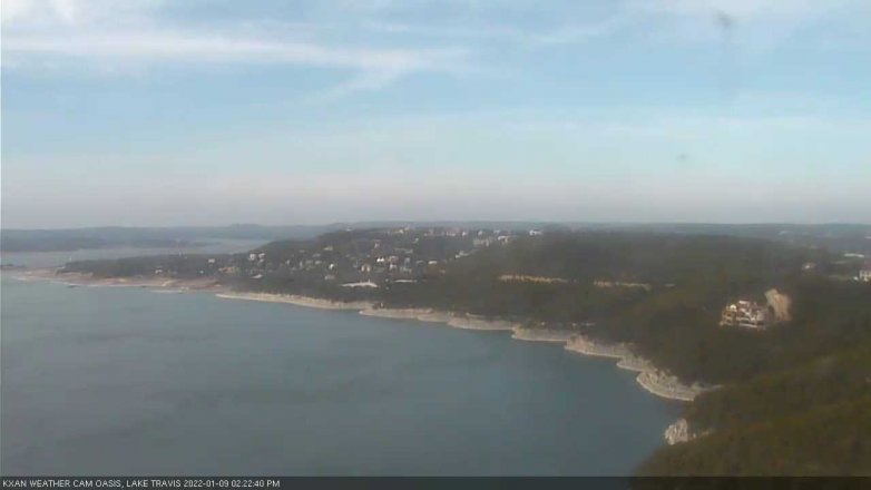 Lake Travis webcam, January 9, 2022 2:25 PM CT