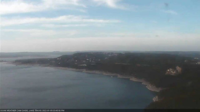 Lake Travis webcam, January 9, 2022 3:45 PM CT