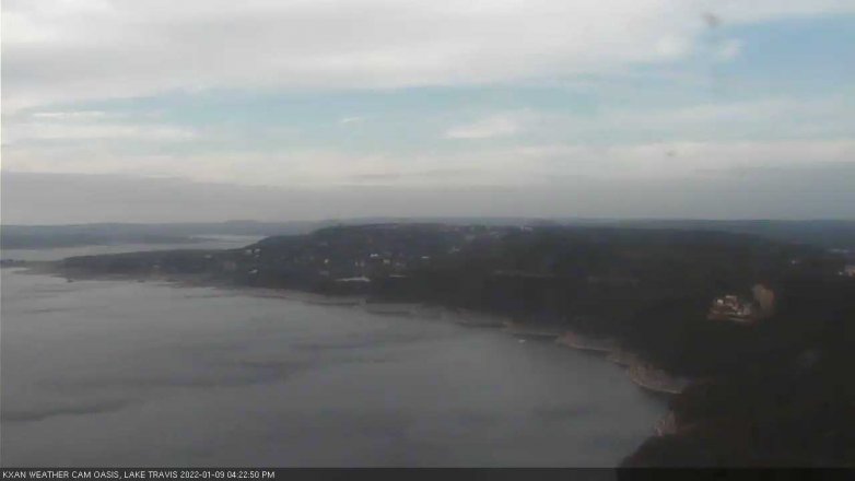 Lake Travis webcam, January 9, 2022 4:25 PM CT