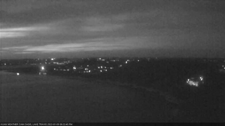 Lake Travis webcam, January 9, 2022 6:25 PM CT