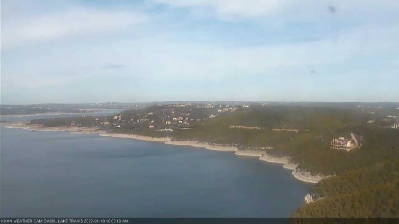Lake Travis webcam, January 10, 2022 10:00 AM CT