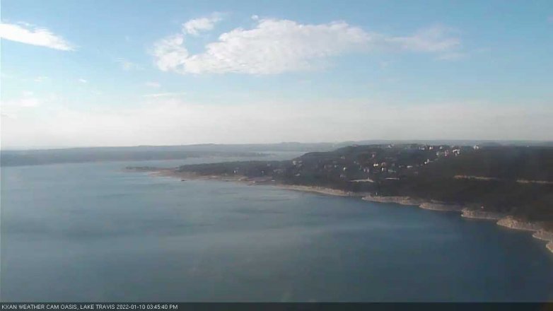 Lake Travis webcam, January 10, 2022 3:45 PM CT
