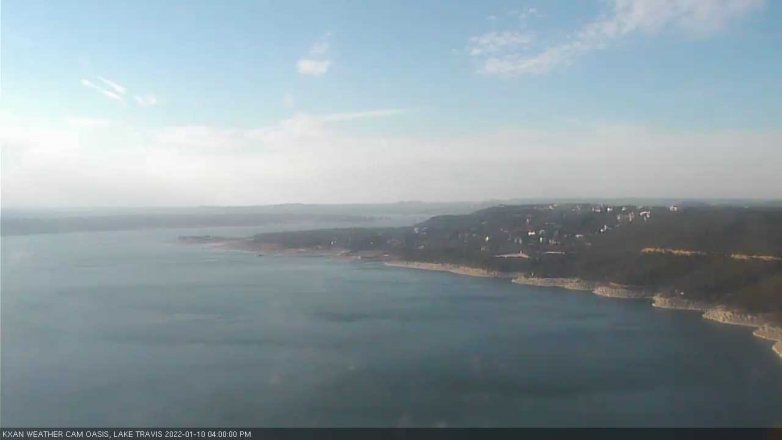 Lake Travis webcam, January 10, 2022 4:00 PM CT