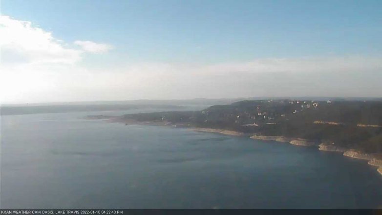Lake Travis webcam, January 10, 2022 4:25 PM CT