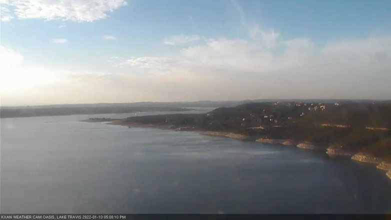 Lake Travis webcam, January 10, 2022 5:00 PM CT