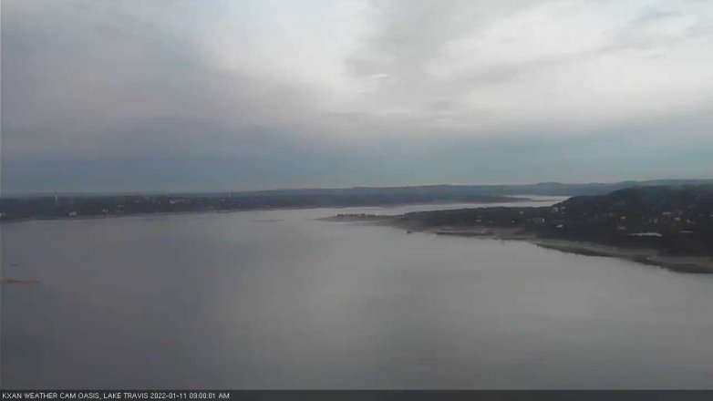 Lake Travis webcam, January 11, 2022 9:00 AM CT