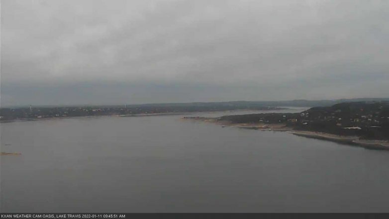 Lake Travis webcam, January 11, 2022 9:45 AM CT