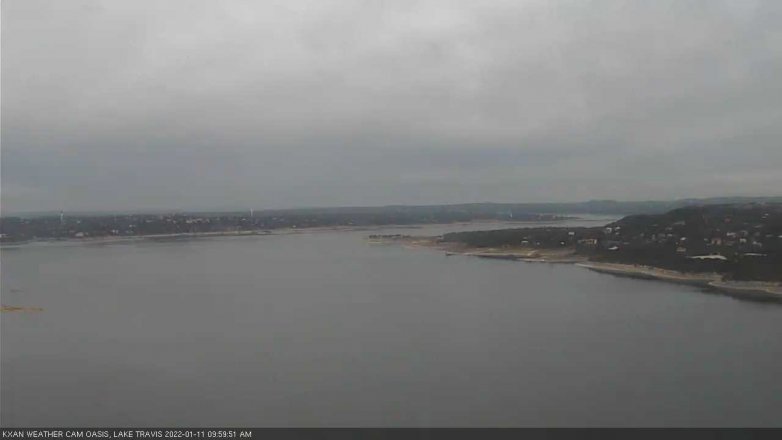 Lake Travis webcam, January 11, 2022 10:00 AM CT